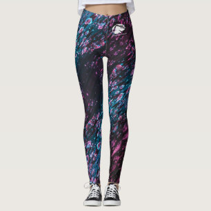 Patterned Leggings - White B&B Logo