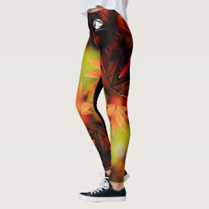 Patterned Leggings - White B&B Logo