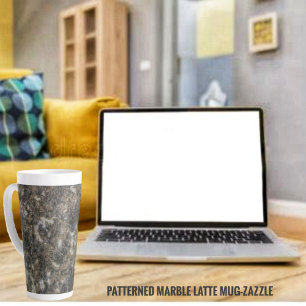 Patterned Marble  Latte Mug