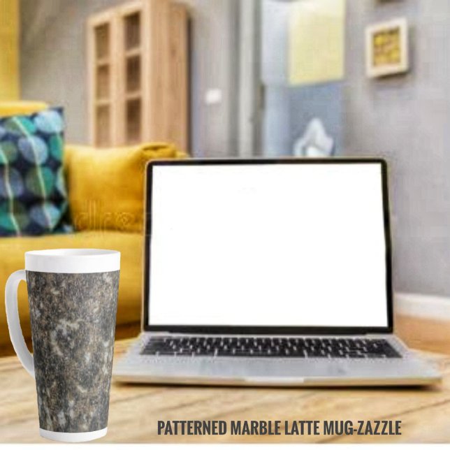 Patterned Marble  Latte Mug (Creator Uploaded)