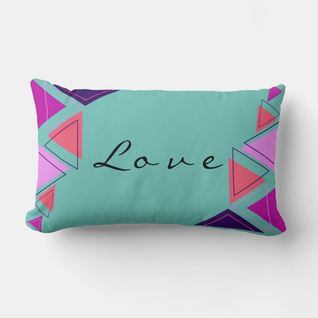 Patterned Perfection: Premium Shape Lumbar Pillow (Front)