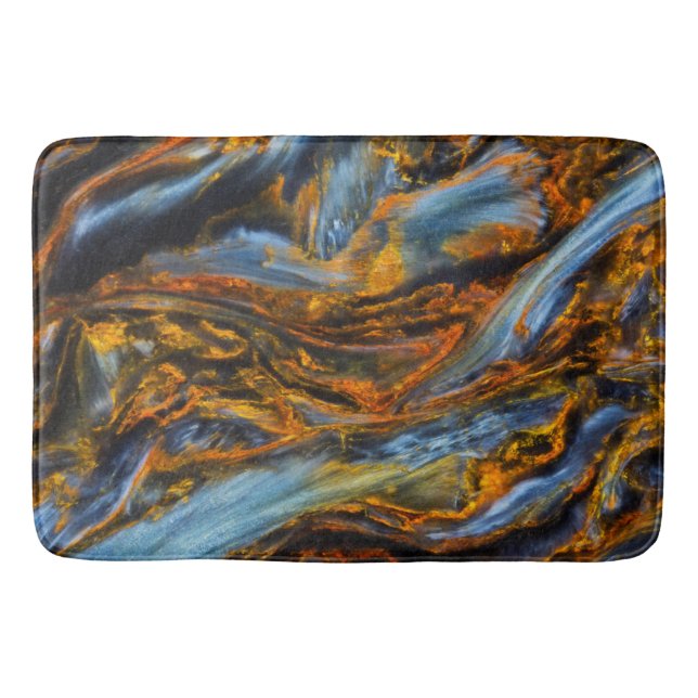 Patterned Pietersite Bath Mat (Front)
