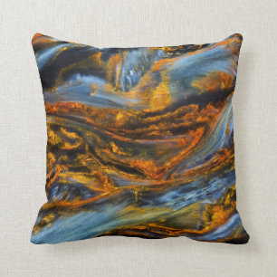 Patterned Pietersite Throw Pillow