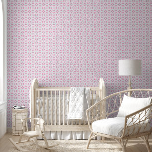 Patterned Pink Wallpaper