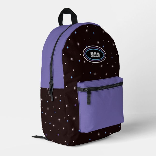 Patterned  Printed Backpack (Back Corner Left)