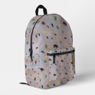 Patterned Printed Backpack
