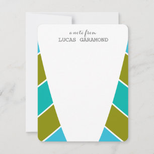 patterned stripes invitation