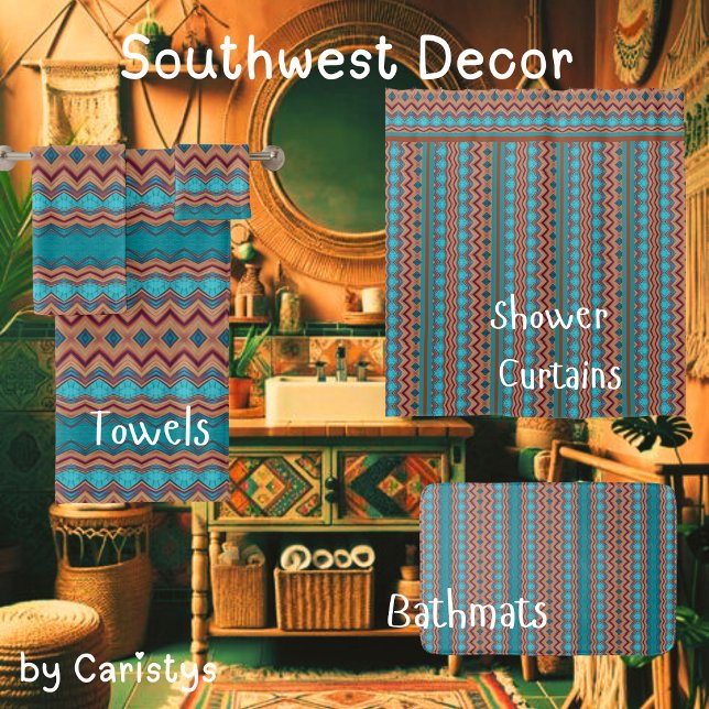 Patterned Teal, Rust, Brown (Creator Uploaded)