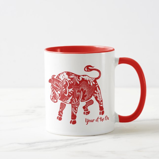 Patterned Year Of The Ox Mug (Right)