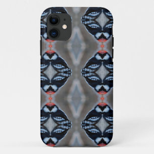 Patternized Male Downy Woodpecker iPhone 11 Case