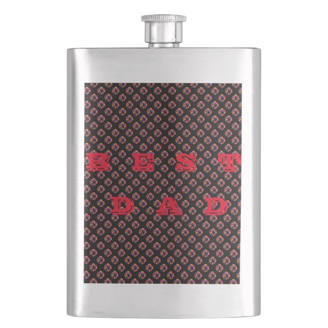 PATTERNS AND WORDS FOR DAD HIP FLASK (Front)