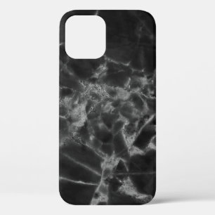 Patterns black marble surface that looks naturalab iPhone 12 case