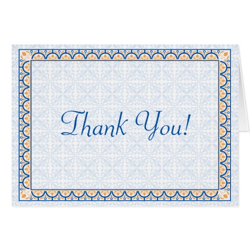 Fresh 22 Border Thank You Card