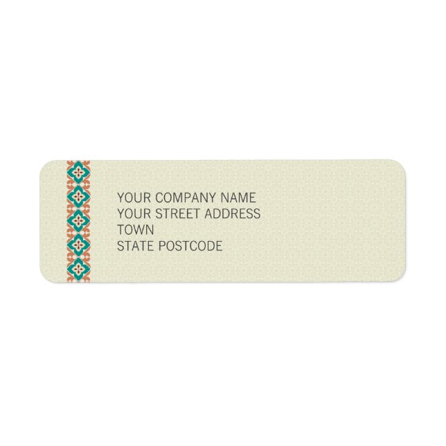 Patterns & Borders 3 Return Address Label (Front)