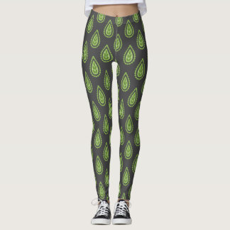 Patterns green oriental leggings