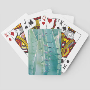 Patterns of an Agave plant Playing Cards