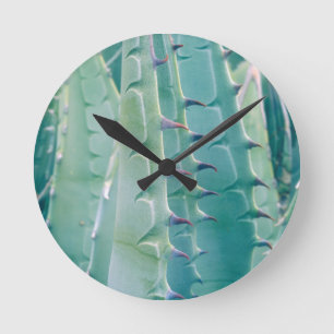 Patterns of an Agave plant Round Clock