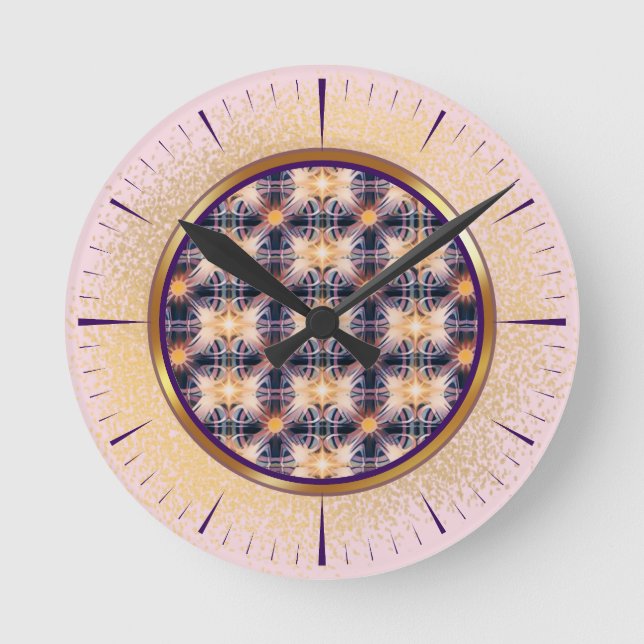 Patterns of Light  Round Clock (Front)