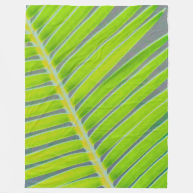 Patterns of Palms Fleece Blanket (Front)