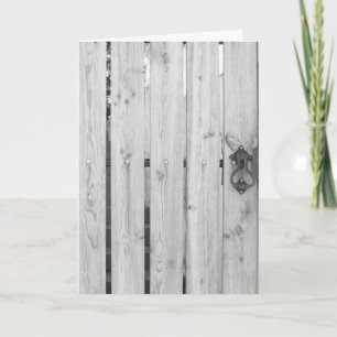 Patterns & Textures Greeting Cards - Wooden Door