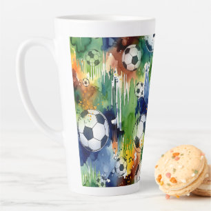 Patterns that Score Every Time Latte Mug