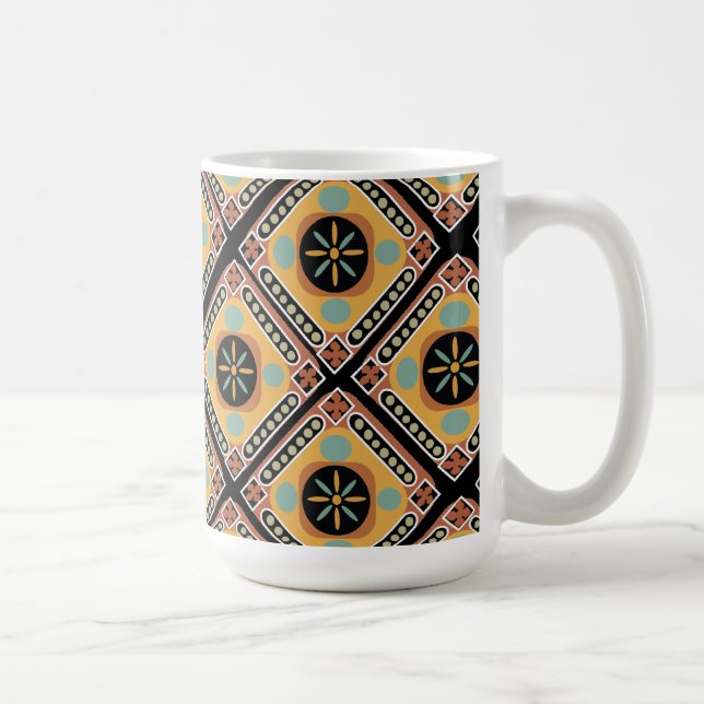 Patterns tiles coffee mug (Right)