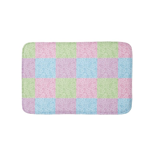 patterns with snakes bath mat (Front)