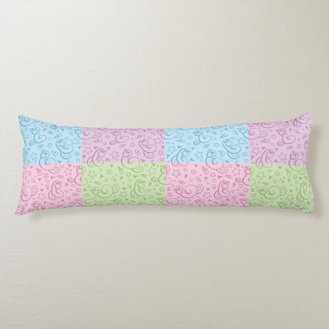 patterns with snakes body pillow (Front)