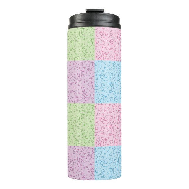 patterns with snakes thermal tumbler (Front)