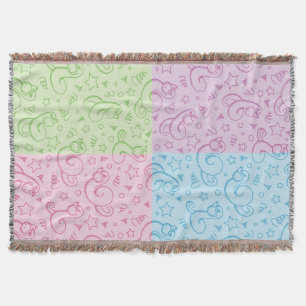 patterns with snakes throw blanket
