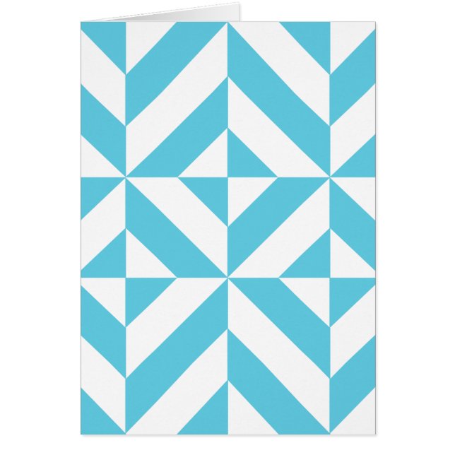 Patters de Ocean Blue Geometric Deco (Devant)