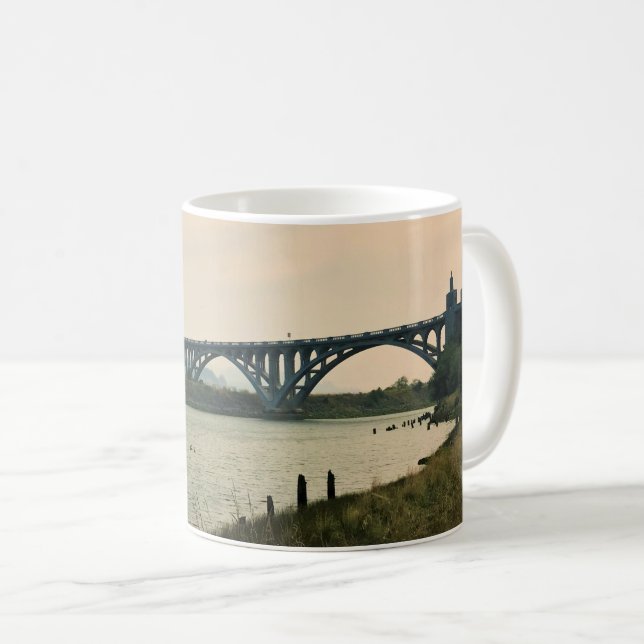 Patterson Bridge, Gold Beach, Oregon Coffee Mug (Front Right)