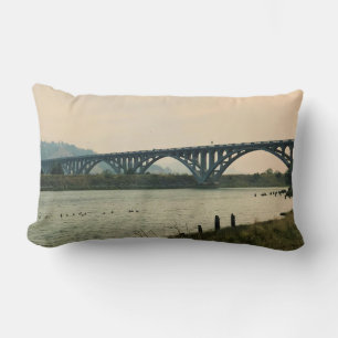 Patterson Bridge, Gold Beach, Oregon Lumbar Pillow