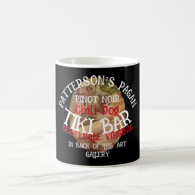 PATTERSON'S PAGAN Pinot Noir Chili Dog TIKI Bar VA Coffee Mug (Center)