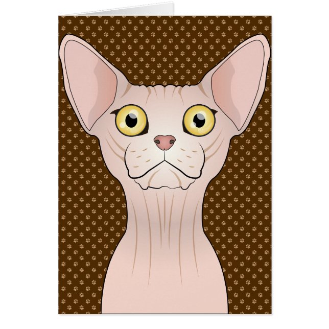 Pattes de bande dessinée de chat de Sphynx (Devant)