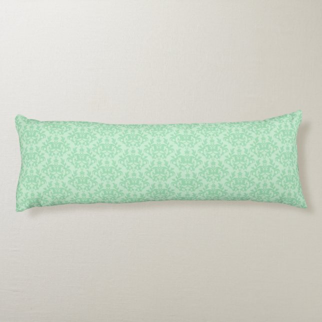 Pattes de kangourou de damassé et coussin vert de (Dos)