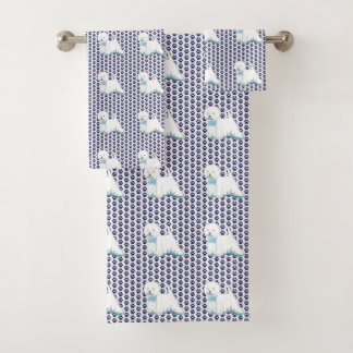 Pattes des montagnes occidentales de serviette de