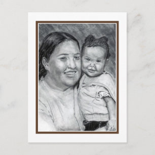 Patty and Baby Postcard