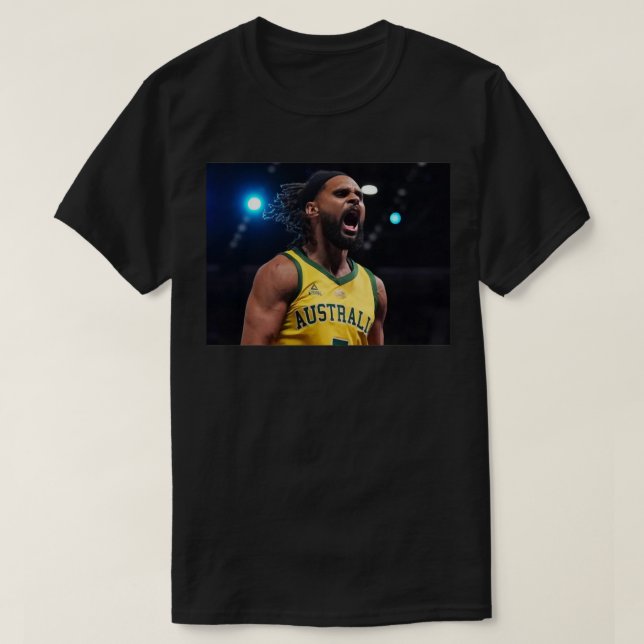 Patty Mills Boomers Essential T Shirt (Design Front)