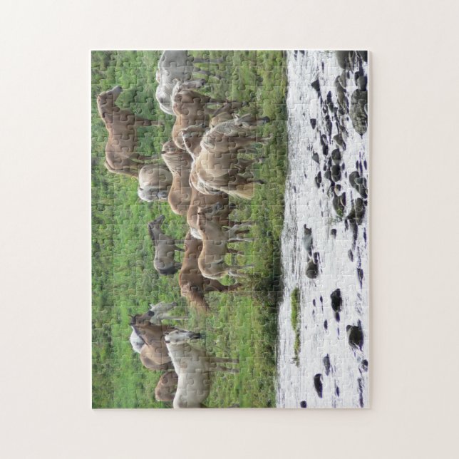 Pâturage du puzzle de chevaux (Vertical)