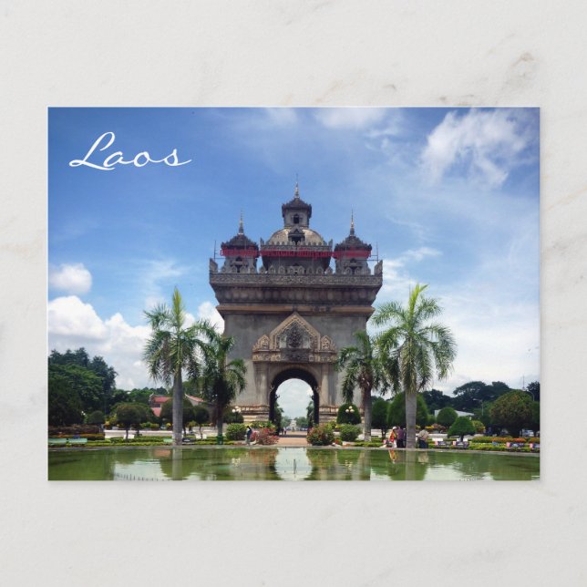 patuxai laos postcard (Front)