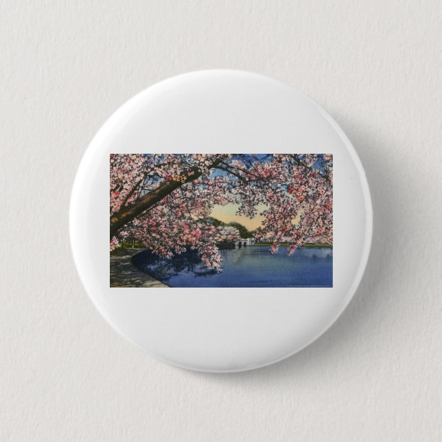 PAU43 Tidal Basin.tif 2 Inch Round Button (Front)