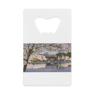 PAU44 Lincoln Memorial.tif Credit Card Bottle Opener