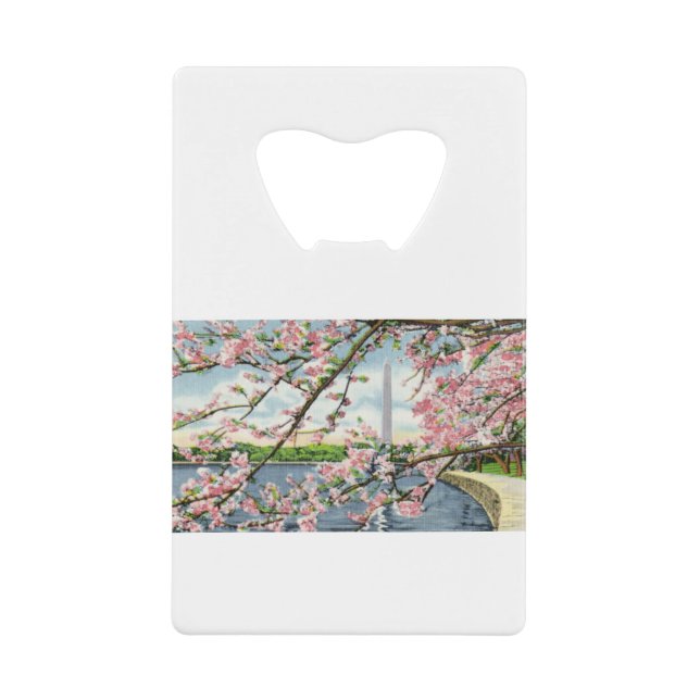 PAU45 Washington Monument 2.tif Credit Card Bottle Opener (Front)