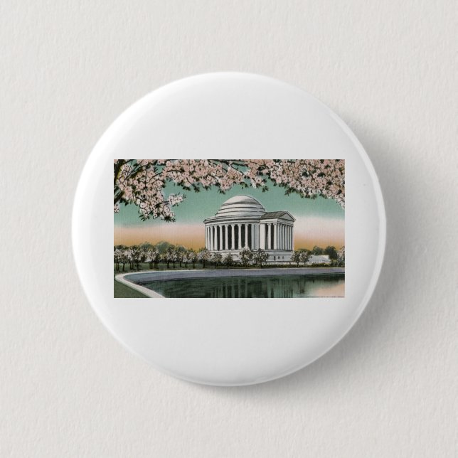 PAU48 Jefferson Memorial 2.tif 2 Inch Round Button (Front)