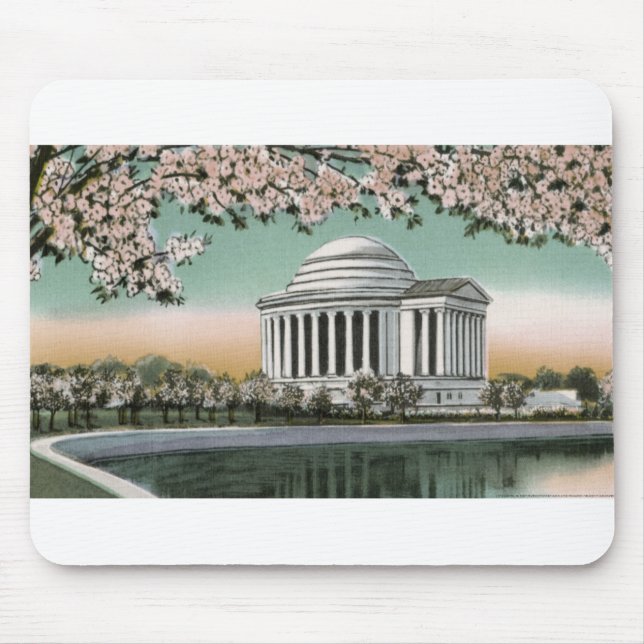 PAU48 Jefferson Memorial 2.tif Mouse Pad (Front)