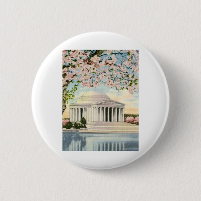 PAU49 Jefferson Memorial 3.tif 2 Inch Round Button (Front)