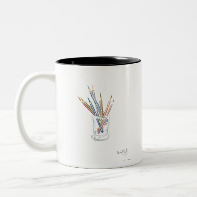 PAU50 Pencils 1.tif Two-Tone Coffee Mug (Left)