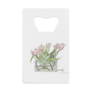PAU58 Flower 1.tif Credit Card Bottle Opener