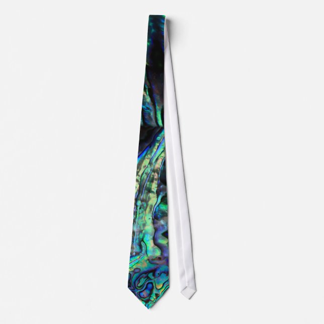 Paua abalone shell tie (Front)
